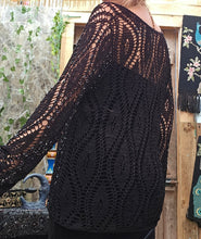 Load image into Gallery viewer, Y2K Beaded Crochet Sweater