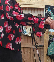 Load image into Gallery viewer, Y2K Rose Whimsigoth Blouse