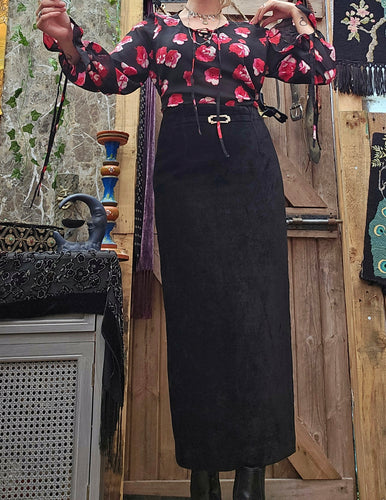 Vintage Tapered Pencil Skirt