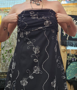 Y2K Embroidered Whimsy Dress