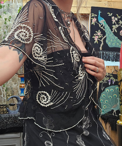 Y2K Beaded Fairy Cardigan
