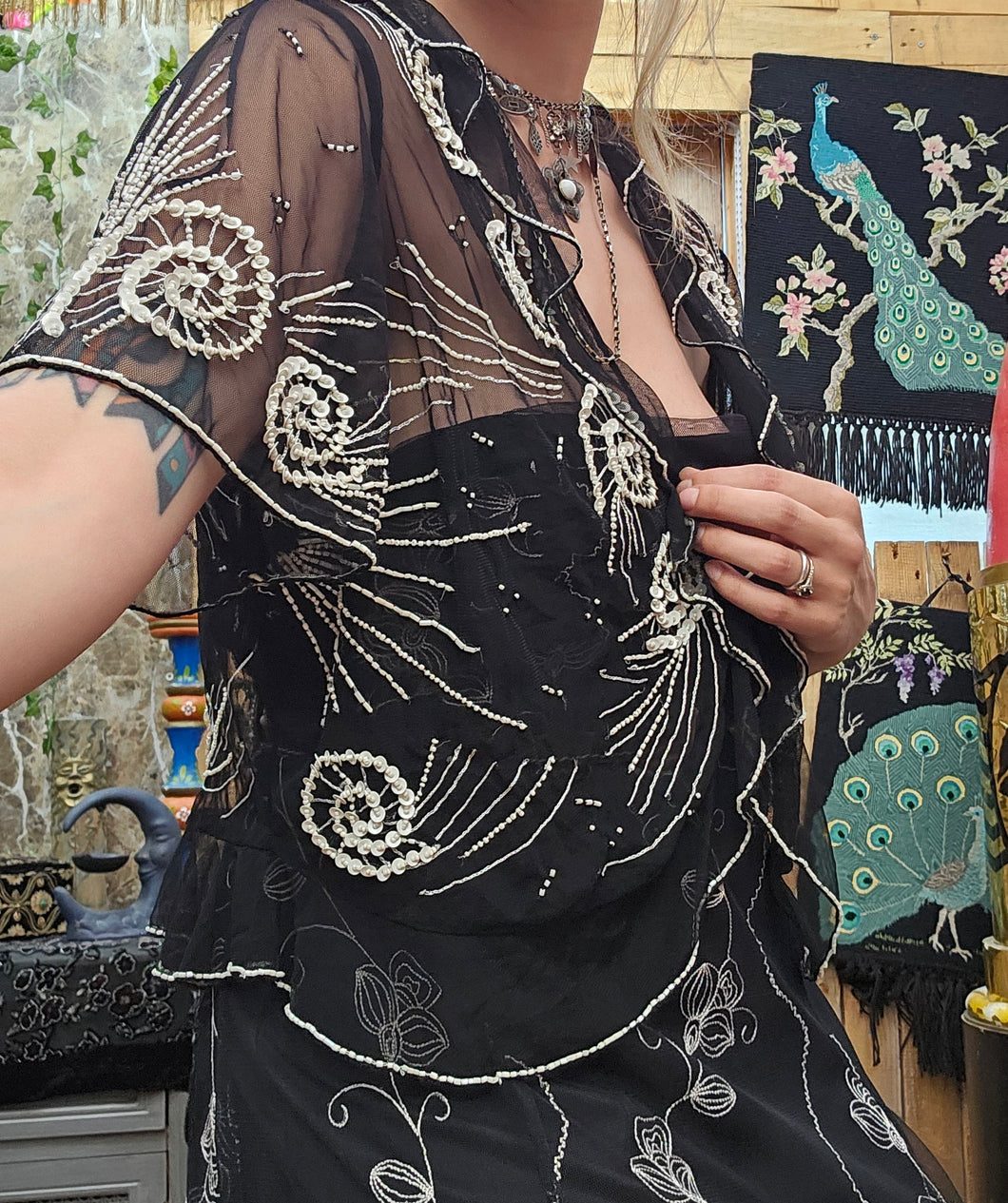 Y2K Beaded Fairy Cardigan