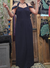 Load image into Gallery viewer, 80s Navy Gown