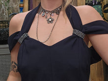 Load image into Gallery viewer, 80s Navy Gown