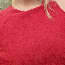 Load image into Gallery viewer, 90s Red Pinafore Dress
