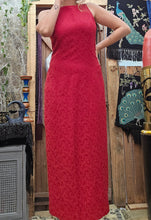 Load image into Gallery viewer, 90s Red Pinafore Dress