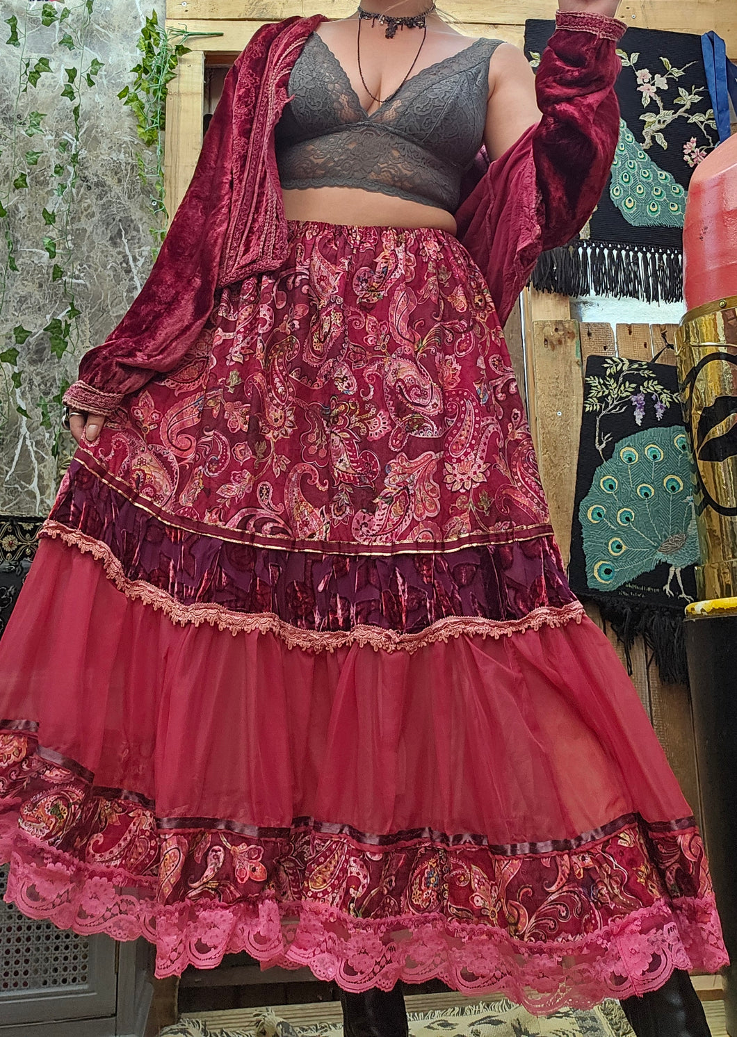 Paisley Whimsigoth Skirt