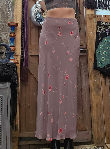 Y2K Floral Midi Skirt