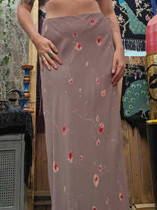 Y2K Floral Midi Skirt