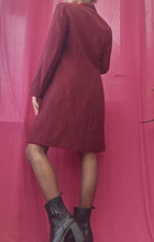 Load image into Gallery viewer, 90s Burgendy Vamp Blazer