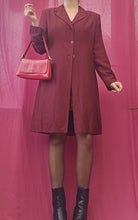 Load image into Gallery viewer, 90s Burgendy Vamp Blazer