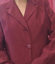 Load image into Gallery viewer, 90s Burgendy Vamp Blazer