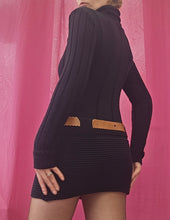 Load image into Gallery viewer, Y2K Cowl Neck Sweater/ Mini Dress