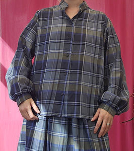 80s Plaid Twinset
