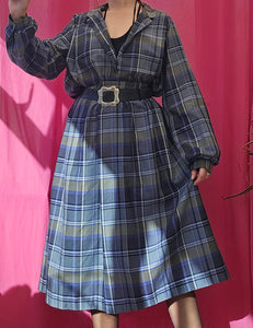 80s Plaid Twinset
