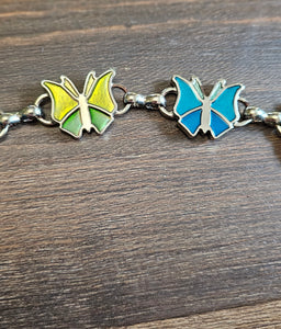Enamel Butterfly Chain Belt