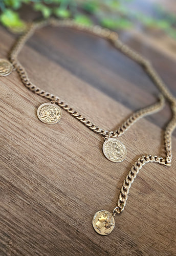 Chunky Coin Chain Belt