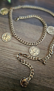 Chunky Coin Chain Belt
