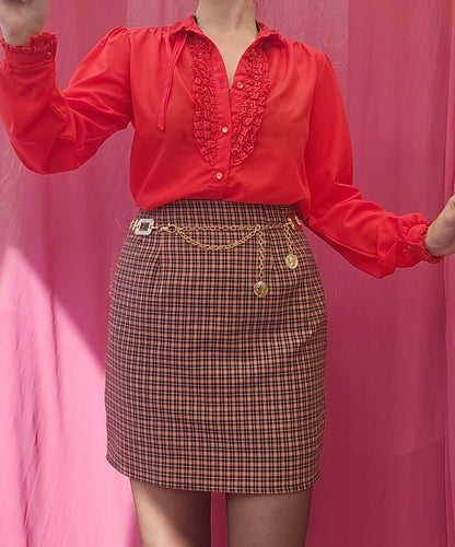 60s Ruffle Blouse