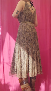 Y2K Lace Midi Dress