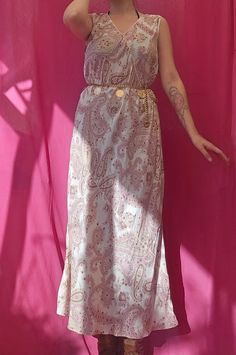 Y2K Long Paisley Dress