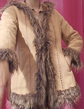 Load image into Gallery viewer, Y2K Hooded Afghan Jacket