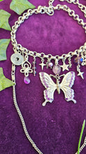 Load image into Gallery viewer, &#39;Purple Butterfly&#39; Treasure Charm Choker