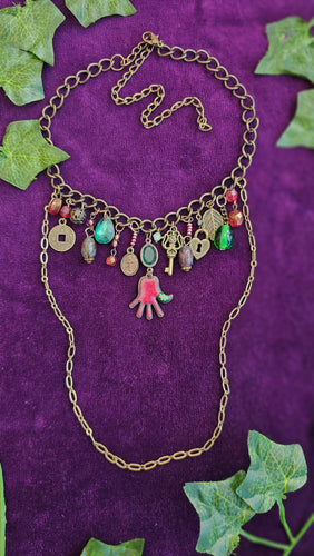 'Helping Hand' Treasure Charm Choker