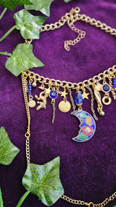 'Blue Moon' Treasure Charm Choker