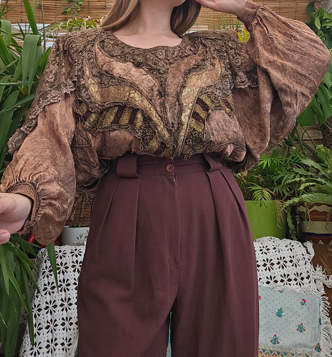 80s Textured Whimsigoth Sweater