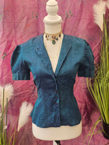 True 1940s Taffeta Blouse
