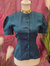 Load image into Gallery viewer, True 1940s Taffeta Blouse