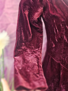 80s Crushed Velvet Dress