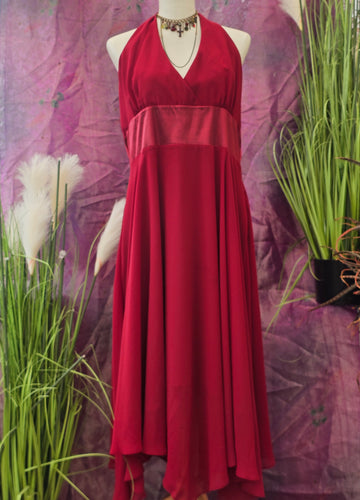 Y2K Boned Halterneck Dress