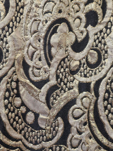 1960s Velvet Detail Maxi Dress