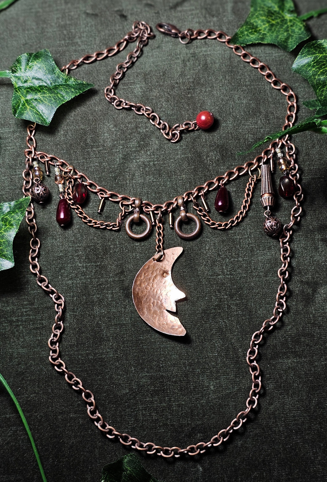 'Bronze Moon' Treasure Charm Choker