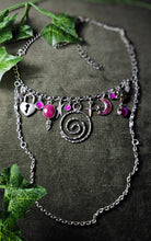 Load image into Gallery viewer, &#39;Magenta Magic&#39; Treasure Charm Choker