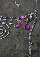 Load image into Gallery viewer, &#39;Magenta Magic&#39; Treasure Charm Choker