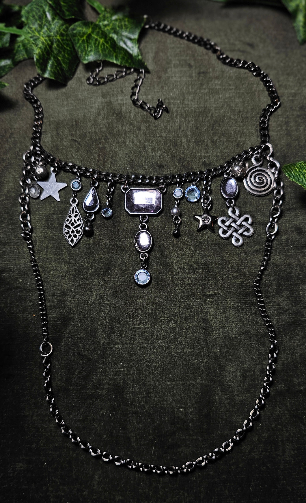 'Iron Ice' Treasure Charm Choker