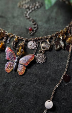 Load image into Gallery viewer, &#39;Autumnal Butterfly&#39; Treasure Charm Choker