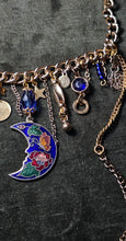 Load image into Gallery viewer, &#39;Blue Moon&#39; Treasure Charm Choker