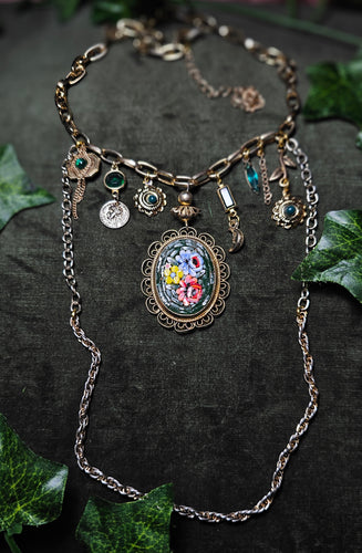 'Mosaic' Treasure Charm Choker