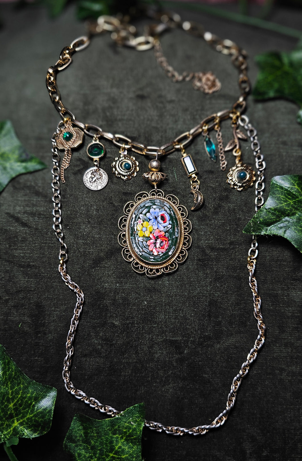 'Mosaic' Treasure Charm Choker