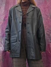 Load image into Gallery viewer, 90s Grungr Leather Jacket