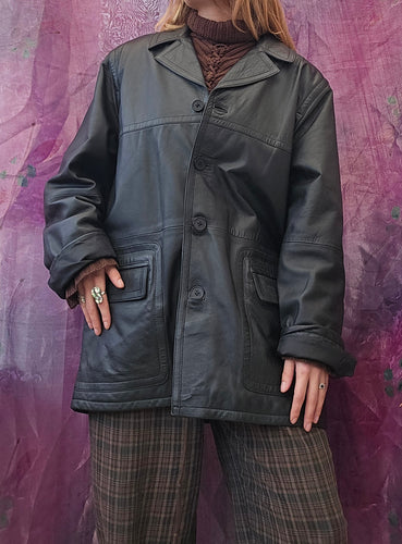 90s Grungr Leather Jacket