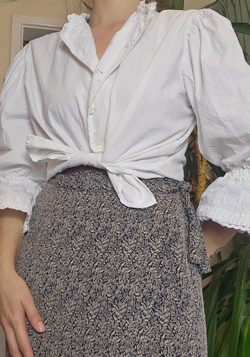 Vintage Autumnal Wrap Skirt