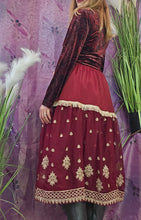 Load image into Gallery viewer, Y2K Burgundy Skirt
