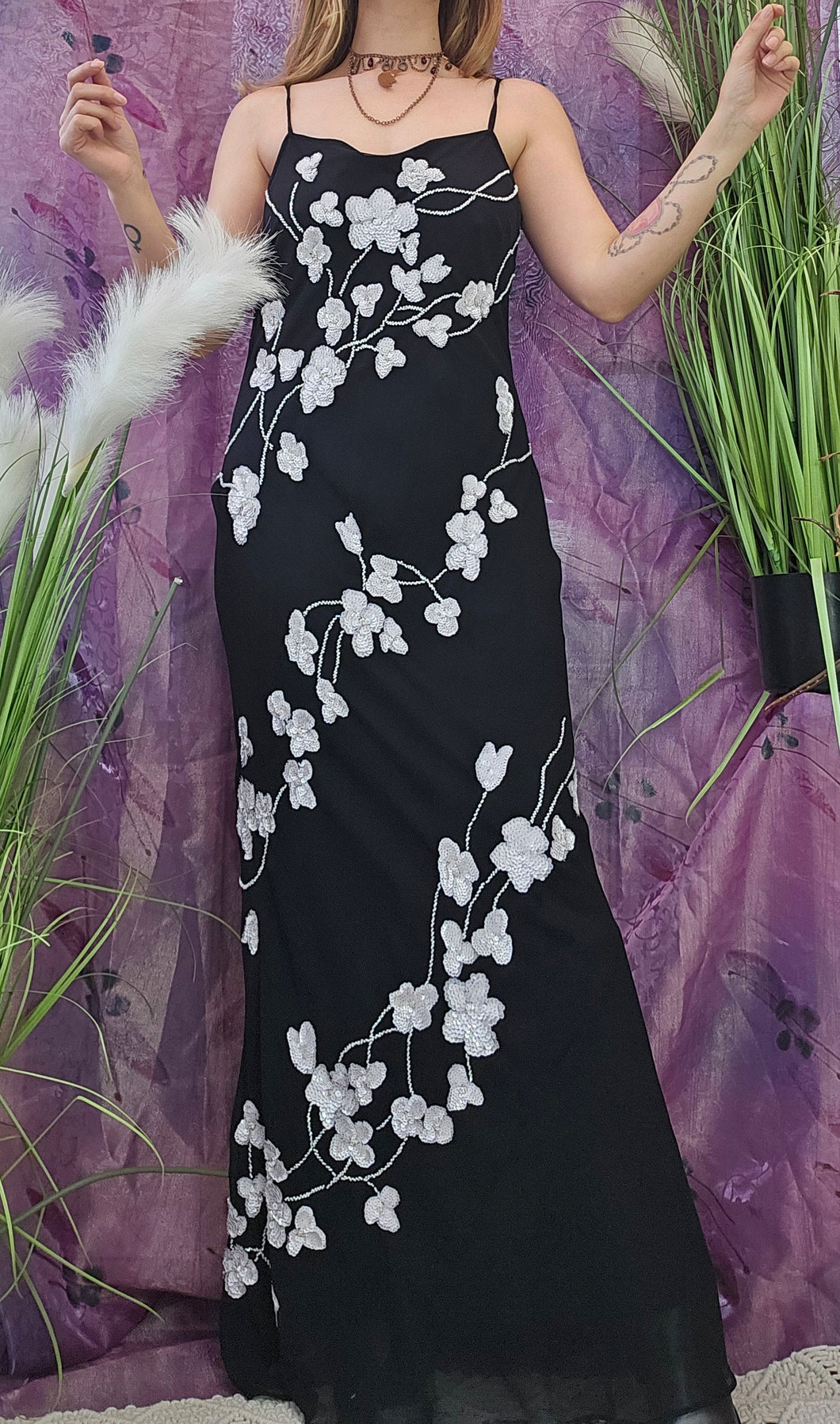 Y2K Beaded Blossom Gown