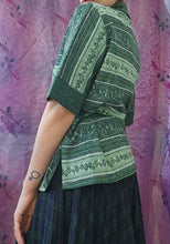 Load image into Gallery viewer, 70s Belted Autumnal Top