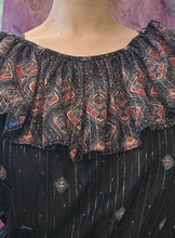 Load image into Gallery viewer, 1970s Tinsel Thread Dress